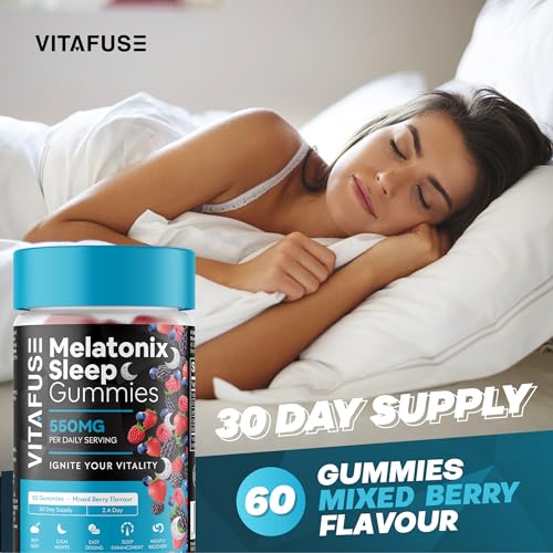 Melatonix Sleep Gummies for Adults - Nightly Sleep Aid - Natural Berry Bliss